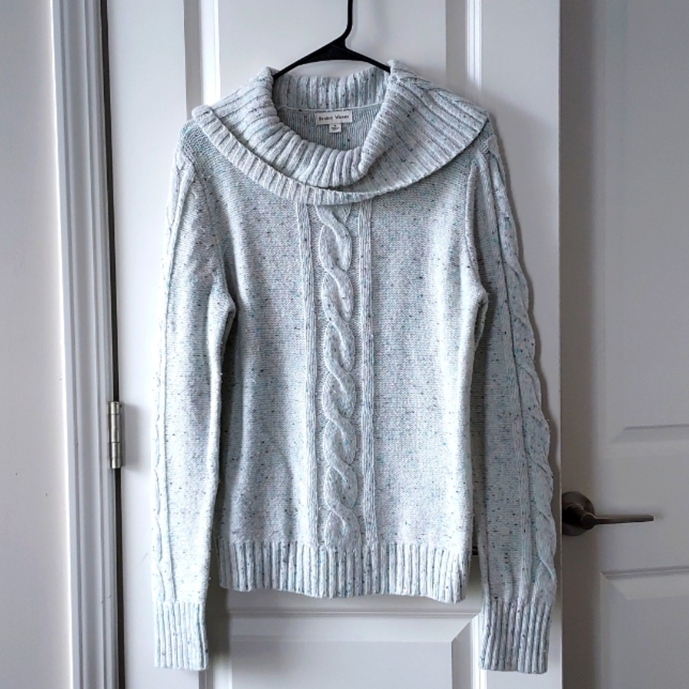 Studio Works long sleeve turtleneck sweater medium cream